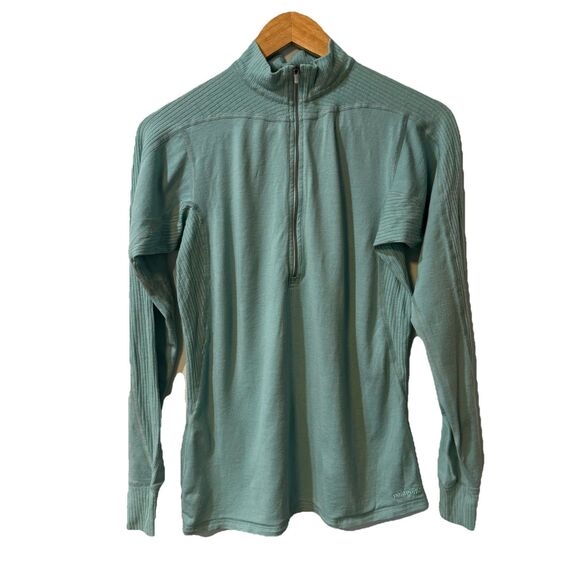 Patagonia  Womens 1/2 Zip 100% Merino Wool Performance Baselayer Size Large - Picture 1 of 12